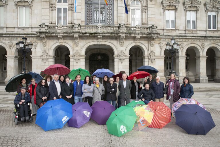 A Coruña encherase de paraugas de cores o 3 de decembro en apoio ás persoas con diversidade funcional