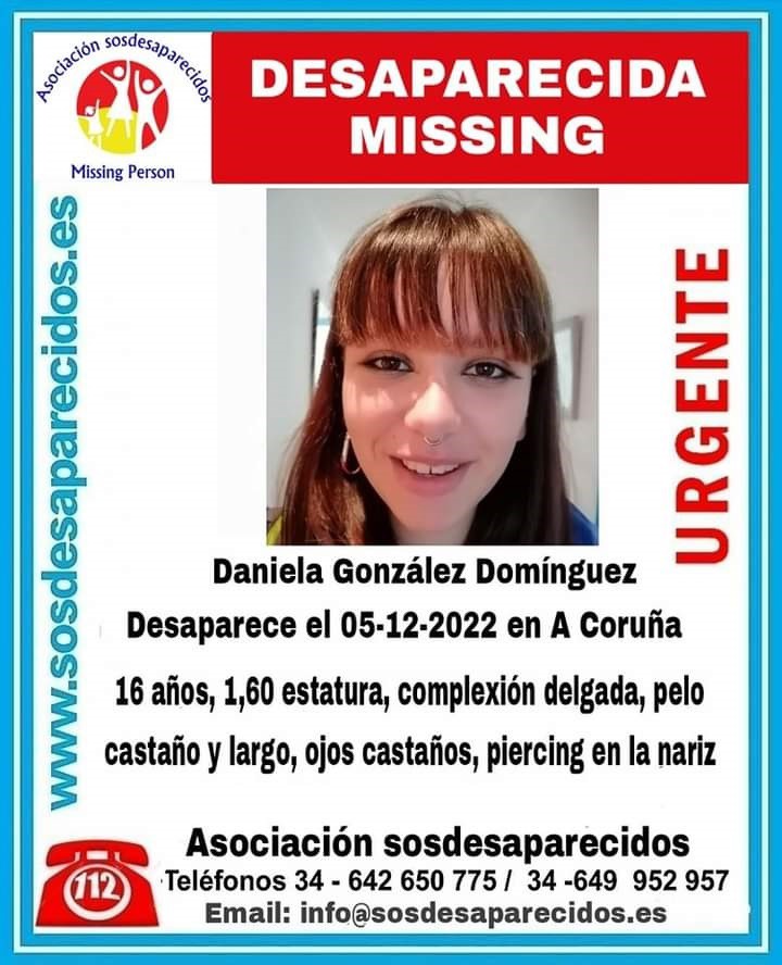 Buscan a unha adolescente de 16 anos desaparecida desde fai dez días na Coruña