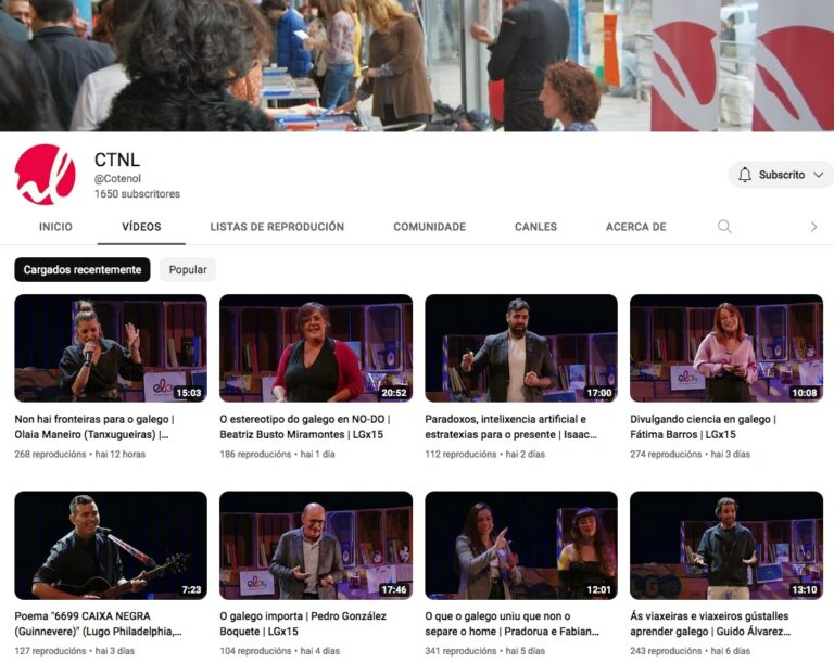 A CTNL presenta 8 interesantes vídeos do LGx15 sobre o futuro da nosa lingua