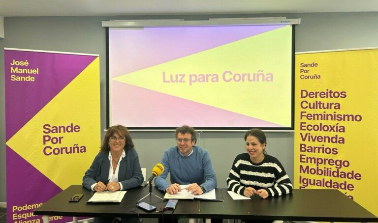 O candidato de Unidas Podemos traslada o seu “apoio total” a Yolanda Díaz e presenta o seu lema para as municipais