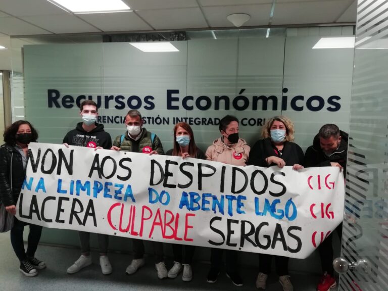 Suspendida temporalmente a folga de persoal de limpeza do Hospital Abente e Lago, na Coruña