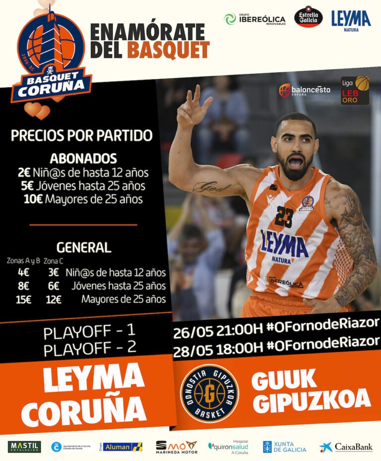 O Básquet Coruña afronta o Playoff coa axuda do #TsunamiLaranxa