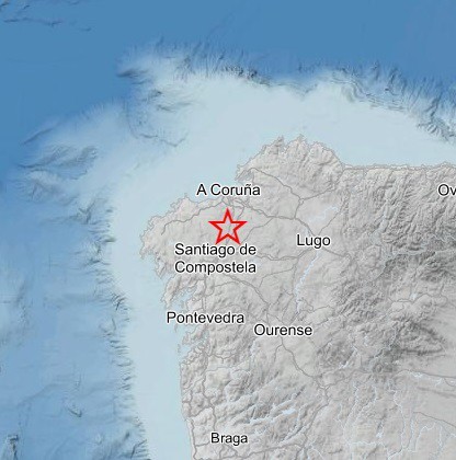 A localidade de Ordes rexistra un tremor de magnitude 2